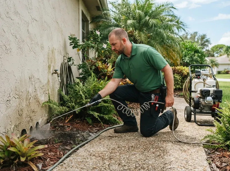 American Cockroach Exterior Barrier Defense in West Palm Beach, FL